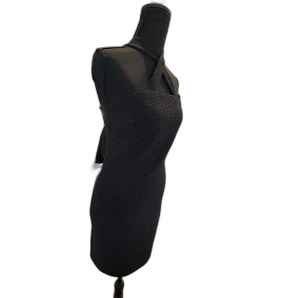 🖤 Topshop Black Mini Bodycon Dress • Size 6 • Stretchy & Chic ✨ - Picture 7 of 9